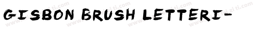 Gisbon Brush Letteri字体转换